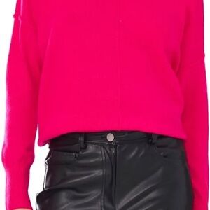 Vince Camuto Fuchsia Crew Neck Sweater